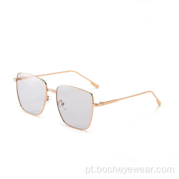 mais novos óculos de sol da moda unissex da itália óculos de sol com armação de metal quadrada óculos de sol para atacado